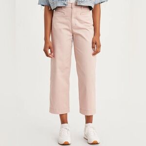 Levi’s Ribcage Wide Leg Crop - Dusty Pink